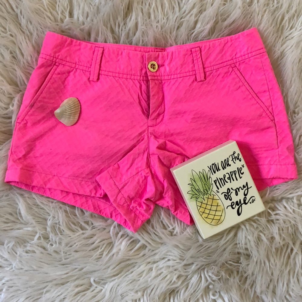 🌴 Lilly Pulitzer Hot Pink Callahan Shorts 🌺